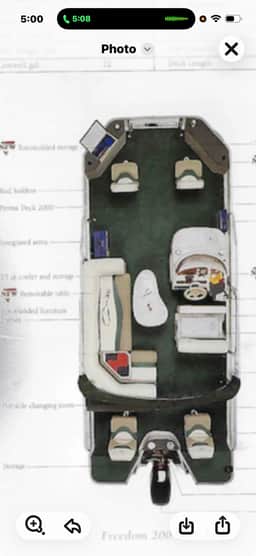 21' green Fisher 50 HP Table  2
