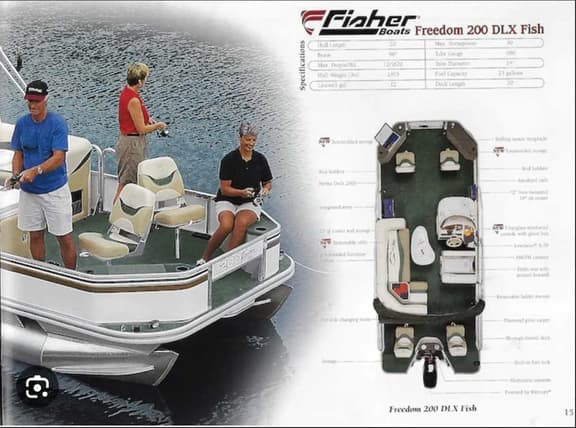 21' green Fisher 50 HP Table  2